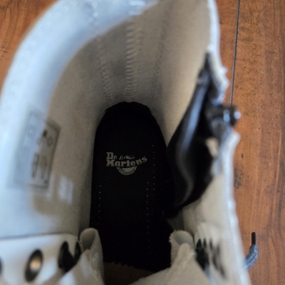 Doc Dr. Martens Women's Jadon Leather Lace Up Ankle Boots White Size US 6L/ 5M - Picture 15 of 16